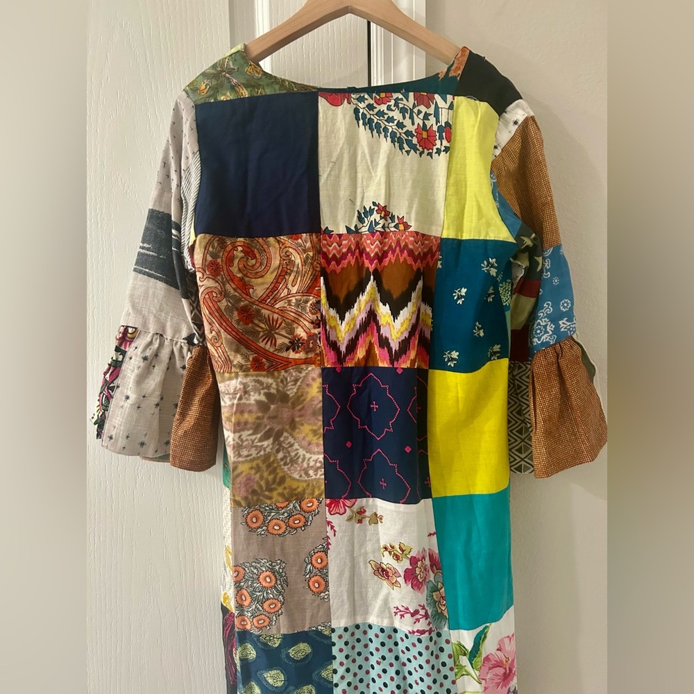 Patchwork Multicolor Boho Tunic - image 4